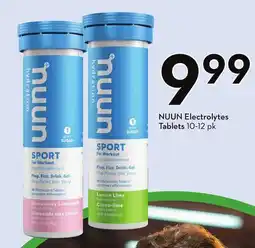 Sobeys NUUN Electrolytes Tablets offer