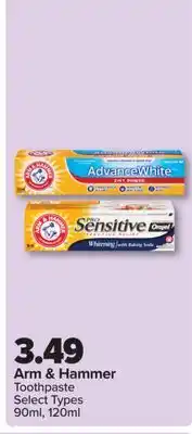 PharmaChoice Arm & Hammer Toothpaste offer