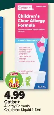 PharmaChoice Option+ Formula Children's Liquid offer