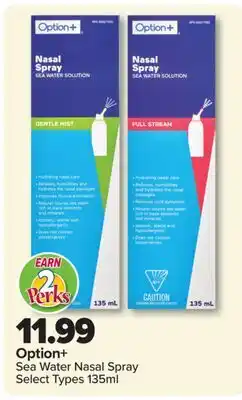 PharmaChoice Option+ Sea Water Nasal Spray offer