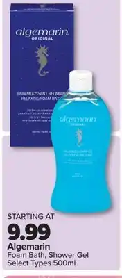 PharmaChoice Algemarin Foam Bath, Shower Gel offer