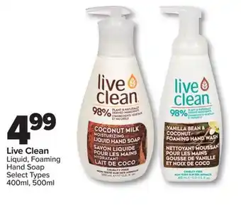PharmaChoice Live Clean Liquid, Foaming Hand Soap offer