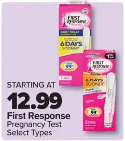 PharmaChoice First Response Pregnancy Test offer
