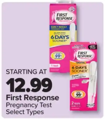 PharmaChoice First Response Pregnancy Test offer