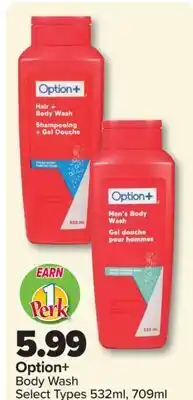 PharmaChoice Option+ Body Wash offer