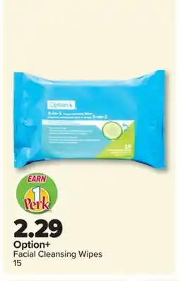 PharmaChoice Option+ Facial Cleansing Wipes offer