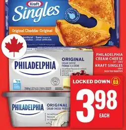 Food Basics PHILADELPHIA CREAM CHEESE OR KRAFT SINGLES offer