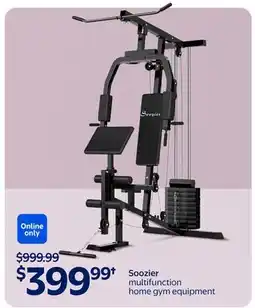 Walmart Soozier multifunction home gym equipment offer