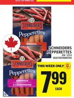 Food Basics SCHNEIDERS PEPPERETTES offer