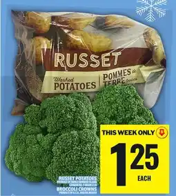 Food Basics RUSSET POTATOES OR BROCCOLI CROWNS offer