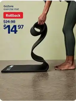 Walmart GoZone exercise mat offer