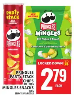 Food Basics PRINGLES PARTY STACK CHIPS OR MINGLES SNACKS offer