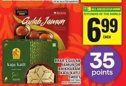 Food Basics BRAR'S GULAB JAMUN OR BHIKHARAM KAJU KATLI SWEET offer