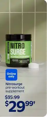 Walmart Nitrosurge pre-workout supplement offer
