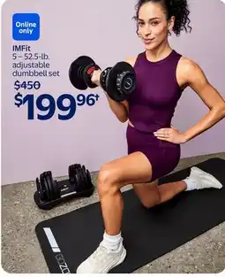Walmart IMFit 5 - 52.5-lb. adjustable dumbbell set offer