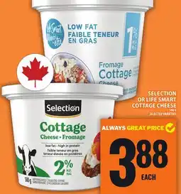 Food Basics SELECTION OR LIFE SMART COTTAGE CHEESE offer