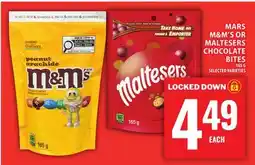 Food Basics MARS M&M'S OR MALTESERS CHOCOLATE BITES offer