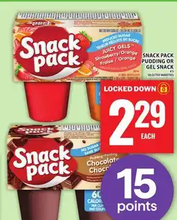 Food Basics SNACK PACK PUDDING OR GEL SNACK offer