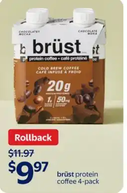 Walmart Brüst Protein Coffee offer