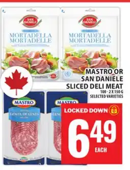 Food Basics MASTRO OR SAN DANIELE SLICED DELI MEAT offer
