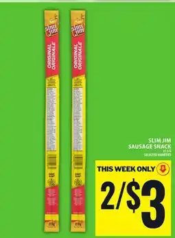 Food Basics SLIM JIM SAUSAGE SNACK offer