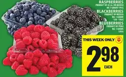 Food Basics RASPBERRIES, BLACKBERRIES OR BLUEBERRIES offer