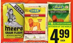 Food Basics SHER OR MEERA BESAN, BRAR CORN FLOUR offer