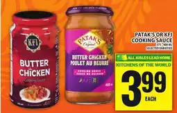 Food Basics PATAK'S OR KFI COOKING SAUCE offer