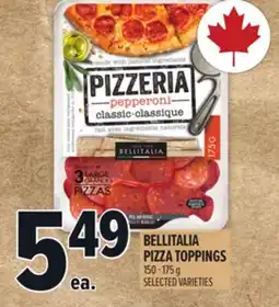 Metro BELLITALIA PIZZA TOPPINGS offer