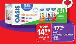 Metro OASIS ASSORTED FLAVOURED JUICE offer