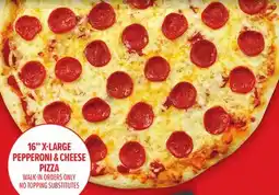 Metro 16 X-LARGE PEPPERONI & CHEESE PIZZA offer