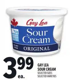 Metro GAY LEA SOUR CREAM offer