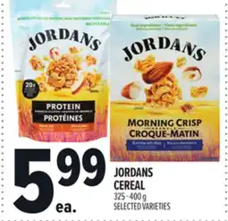 Metro JORDANS CEREAL offer