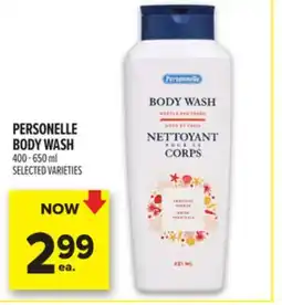 Metro PERSONELLE BODY WASH offer