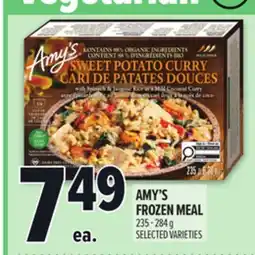 Metro AMY'S FROZEN MEAL offer