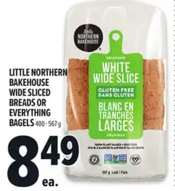 Metro LITTLE NORTHERN BAKEHOUSE WIDE SLICED BREADS OR EVERYTHING BAGELS offer