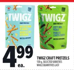Metro TWIGZ CRAFT PRETZELS offer