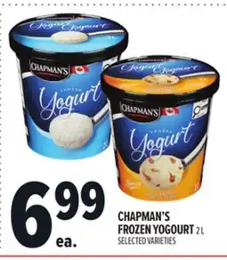 Metro CHAPMAN'S FROZEN YOGOURT offer