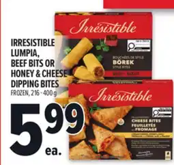 Metro IRRESISTIBLE LUMPIA, BEEF BITS OR HONEY & CHEESE DIPPING BITES offer
