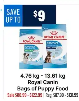 Ren’s Pets Depot 4.76 kg - 13.61 kg Royal Canin Bags of Puppy Food offer