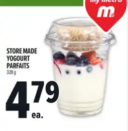 Metro STORE MADE YOGOURT PARFAITS offer