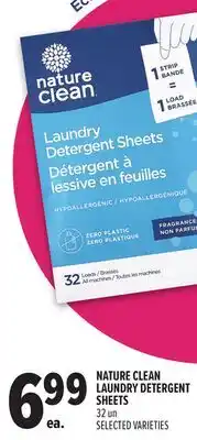 Metro NATURE CLEAN LAUNDRY DETERGENT SHEETS offer