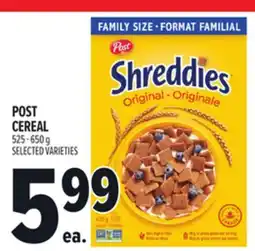 Metro POST CEREAL offer
