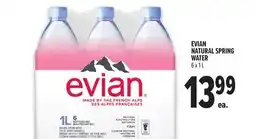 Metro EVIAN NATURAL SPRING WATER offer