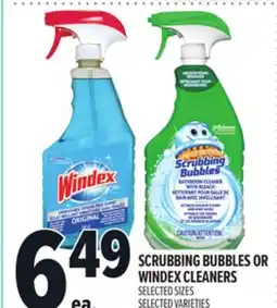 Metro SCRUBBING BUBBLES OR WINDEX CLEANERS offer