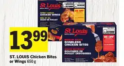 Foodland ST. LOUIS Chicken Bites or Wings offer