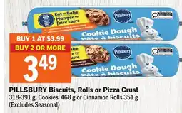 Foodland PILLSBURY Biscuits, Rolls or Pizza Crust offer