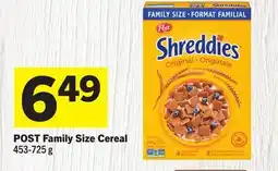 Foodland POST Family Size Cereal offer