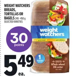 Metro WEIGHT WATCHERS BREADS, TORTILLAS OR BAGELS offer