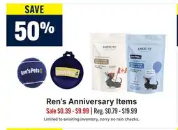 Ren’s Pets Depot Ren's Anniversary Items offer